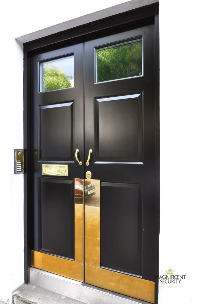 028 Communial Entrance Security Double Door Exterior